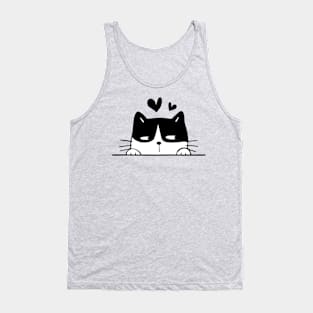 Cute Black Cat Tank Top